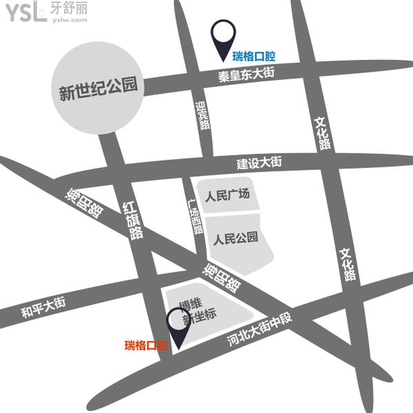 秦皇島瑞格口腔路線圖