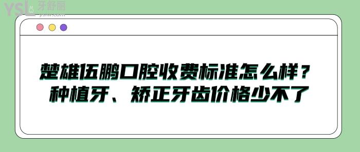 楚雄伍鵬口腔收費標準