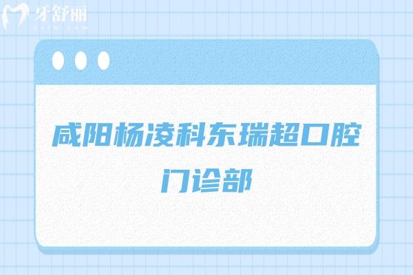 咸陽(yáng)楊凌科東瑞超口腔門(mén)診部