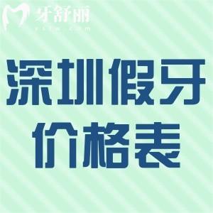 2025深圳裝全口假牙價格表揭秘!活動牙3k+吸附牙2.5w+固定種植牙5w+